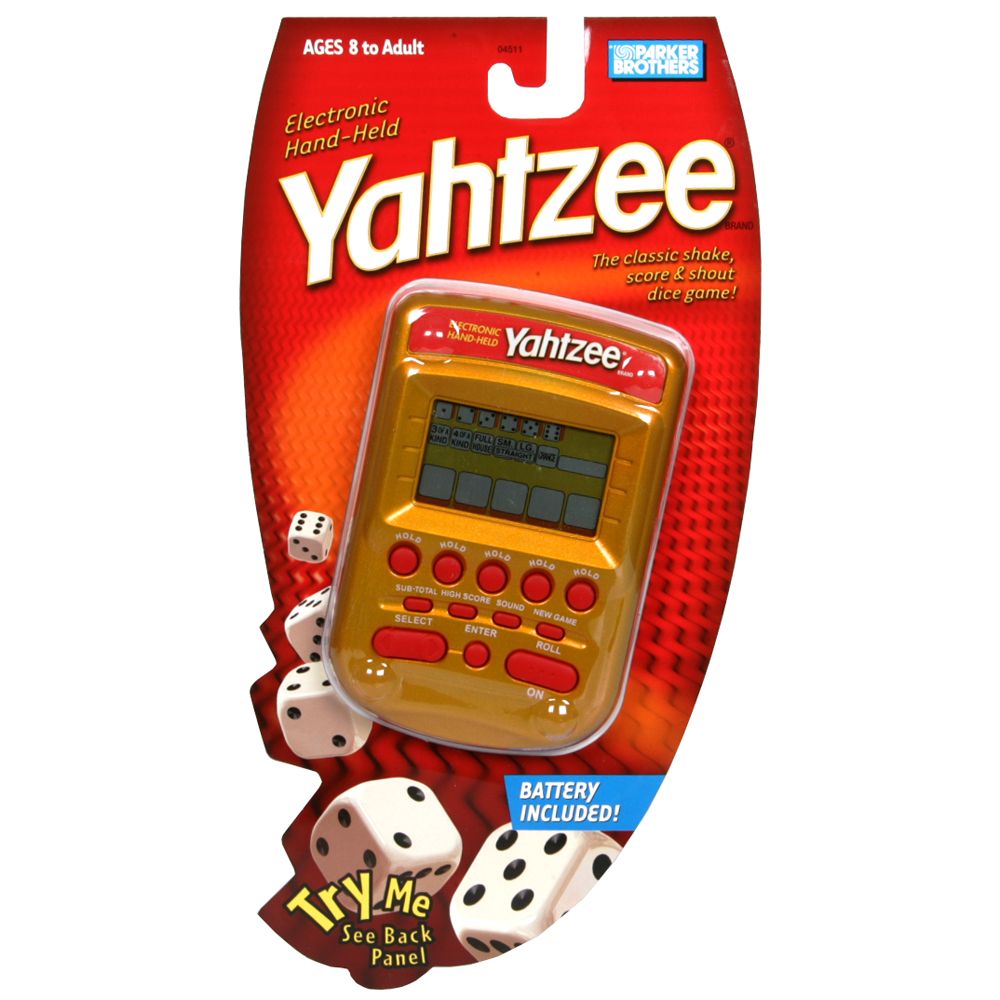 Parker Brothers Yahtzee Electronic Hand-Held, 1each