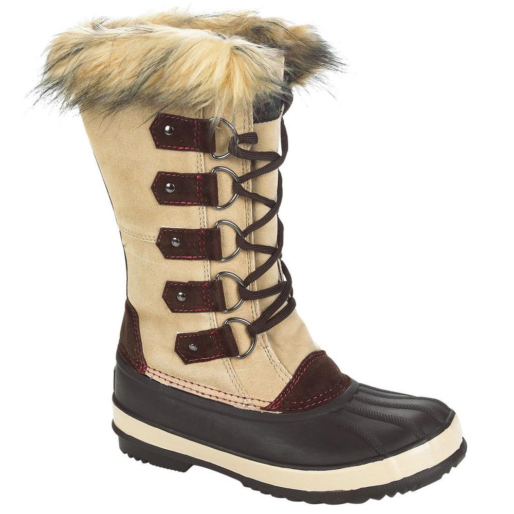 Athletech Women's Jackpot Tall Leather Winter Boot - Camel