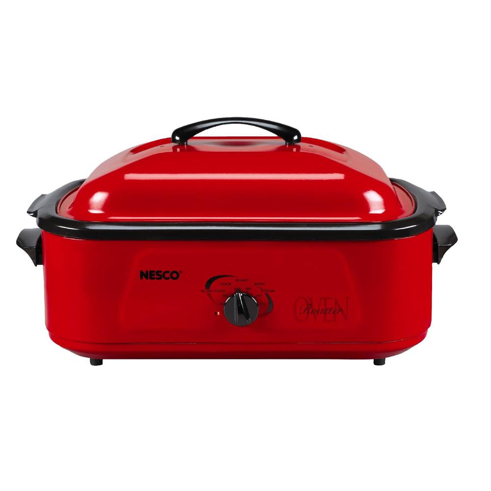 Nesco 481812 Classic Roaster Oven 18Quart Porcelain Cookwell