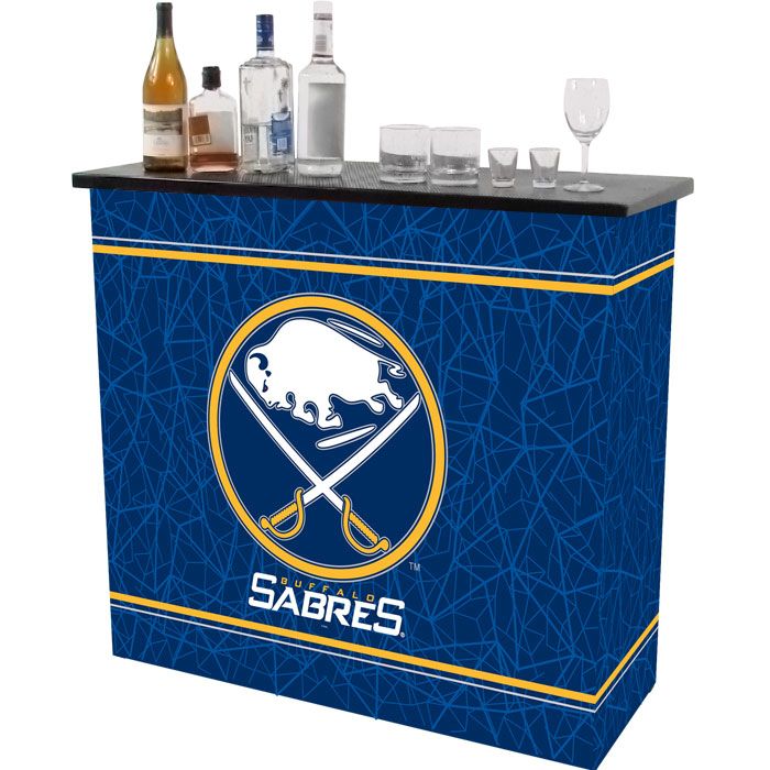 NHL Buffalo Sabres 2 Shelf Portable Bar w/ Case