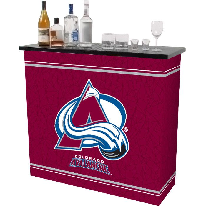 NHL Colorado Avalanche 2 Shelf Portable Bar w/ Case
