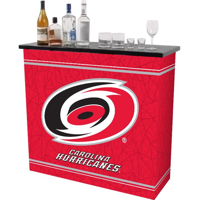 NHL Carolina Hurricanes 2 Shelf Portable Bar w/ Case