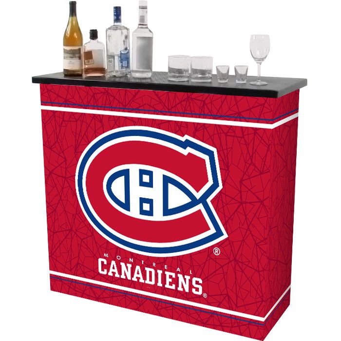 NHL Montreal Canadiens 2 Shelf Portable Bar w/ Case