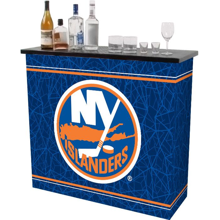 NHL New York Islanders 2 Shelf Portable Bar w/ Case