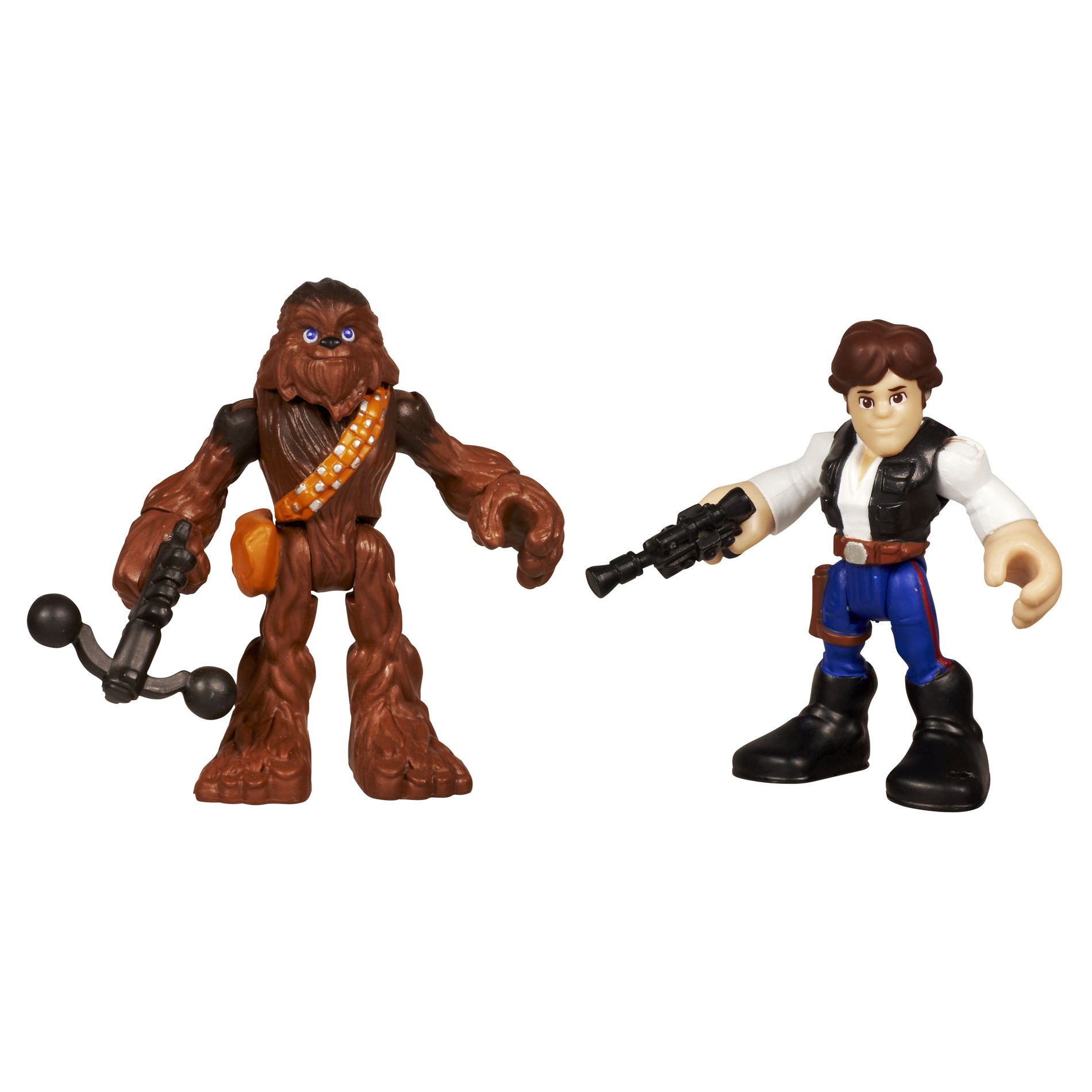 Playskool Star Wars Galactic Heroes Jedi Force Han Solo and Chewbacca 