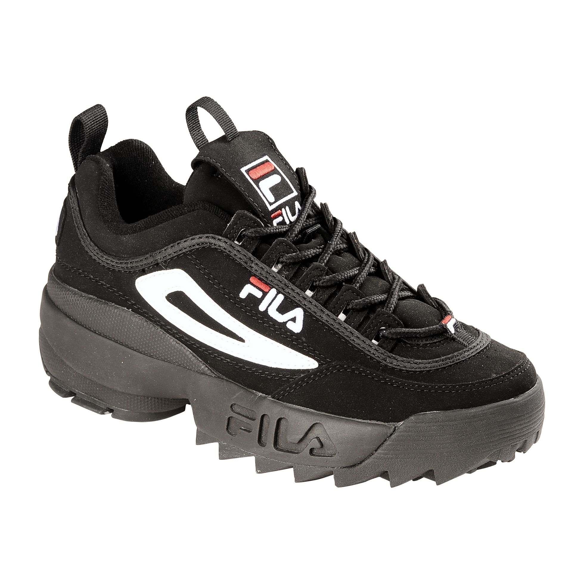 Fila Men's Disruptor Casual Athletic Shoe - Black/White/Red