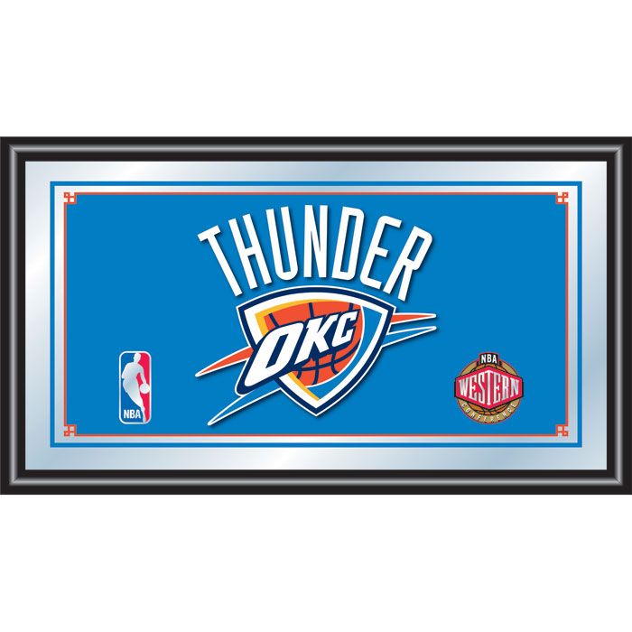 NBA(CANONICAL) Oklahoma City Thunder  Framed Logo Mirror
