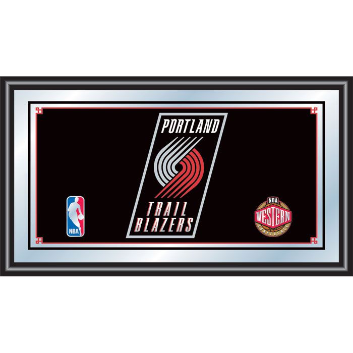 NBA(CANONICAL) Portland Trail Blazers  Framed Logo Mirror