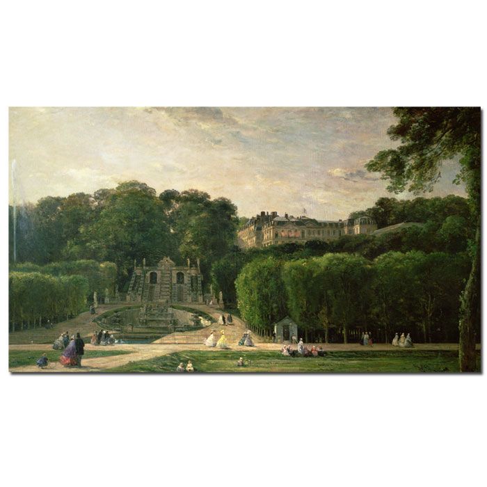 Trademark Global 30x47 inches Charles Daubigny "The Park at St.Cloud 1