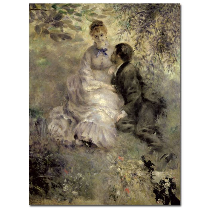 Trademark Global 24x32 inches Pierre Auguste Renoir "The Lovers c.1875"