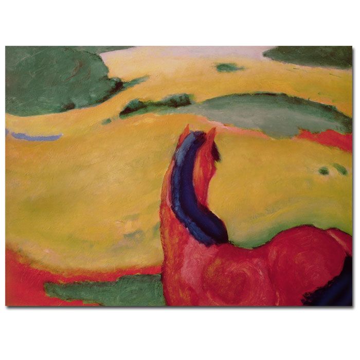 Trademark Global 35x47 inches Marc Franz "Horse in a Landscape 1910"