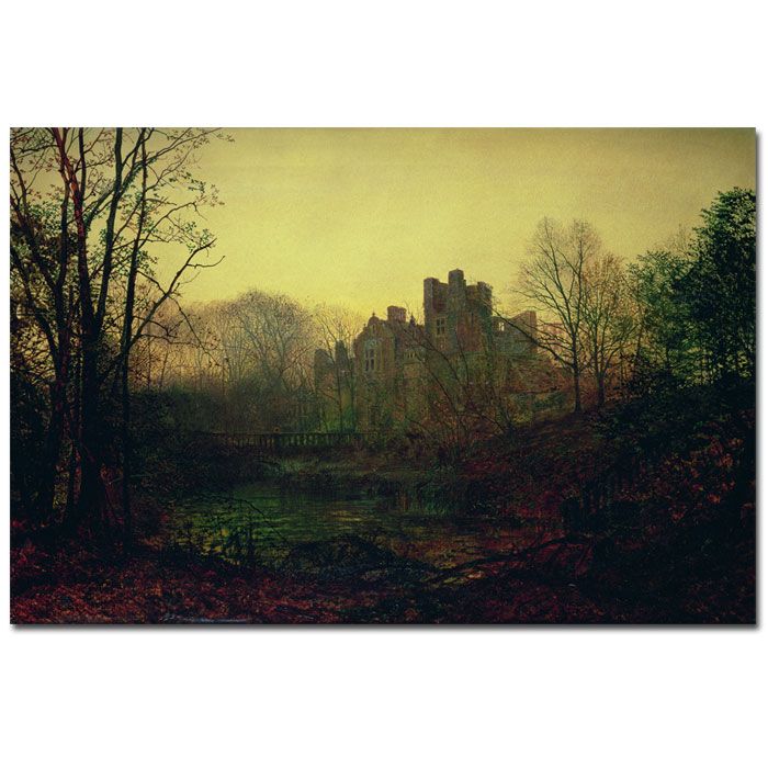 Trademark Global 16x24 inches John Atkinson Grimshaw "October Afterglow 1871"