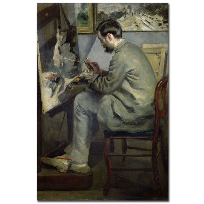 Trademark Global 16x24 inches Pierre Renoir "Frederic Barille at his Easel 1867"