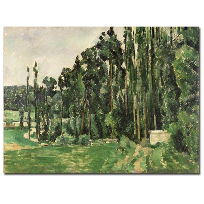 Trademark Global 18x24 inches Paul Cezanne "The Poplars 1879"