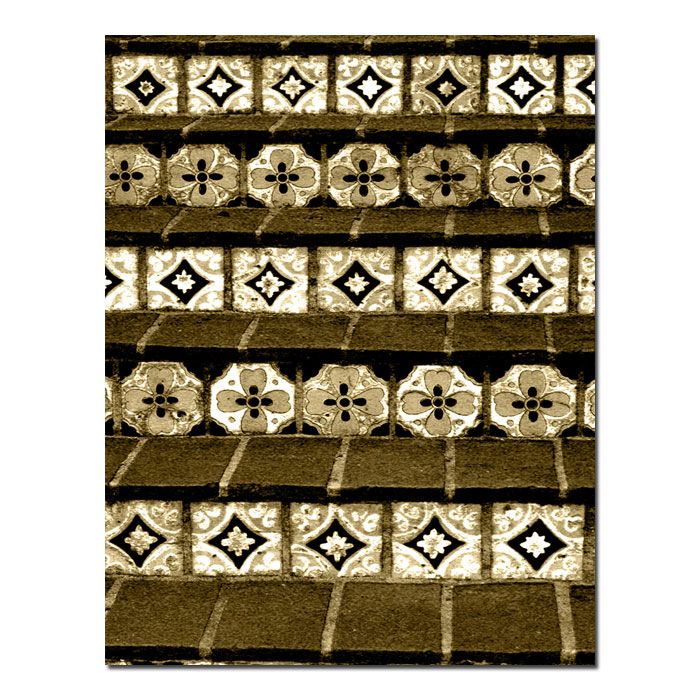 Trademark Global 14x18 inches Cream Tiles by Patty Tuggle