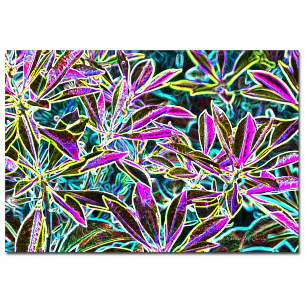 Trademark Global Kathie McCurdy 'Tropical Neon' 22" x 32" Canvas Art