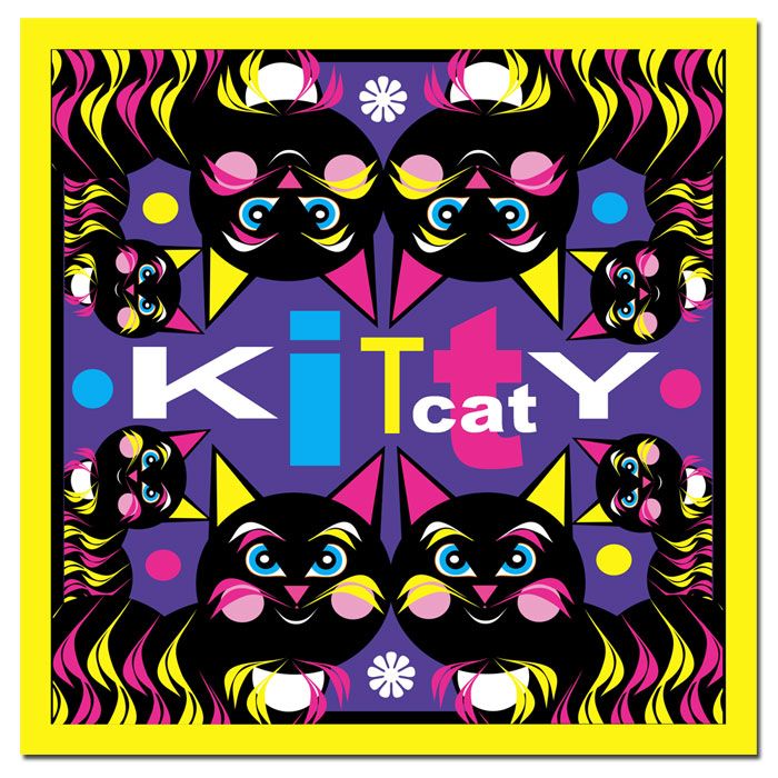 Trademark Global Grace Riley 'Kitty Cat' 24" x 24" Canvas Art