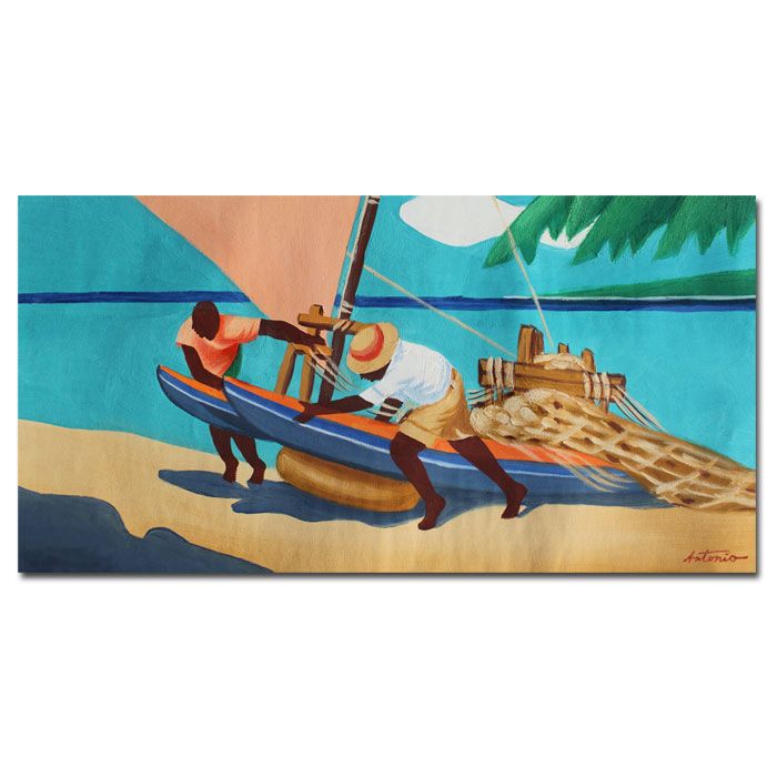 Trademark Global 24x47 inches Antonio "Summer Times"