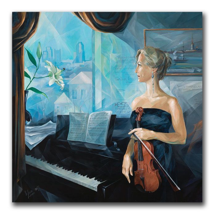Trademark Global 18x18 inches Before the Concert by Yelena Lamm