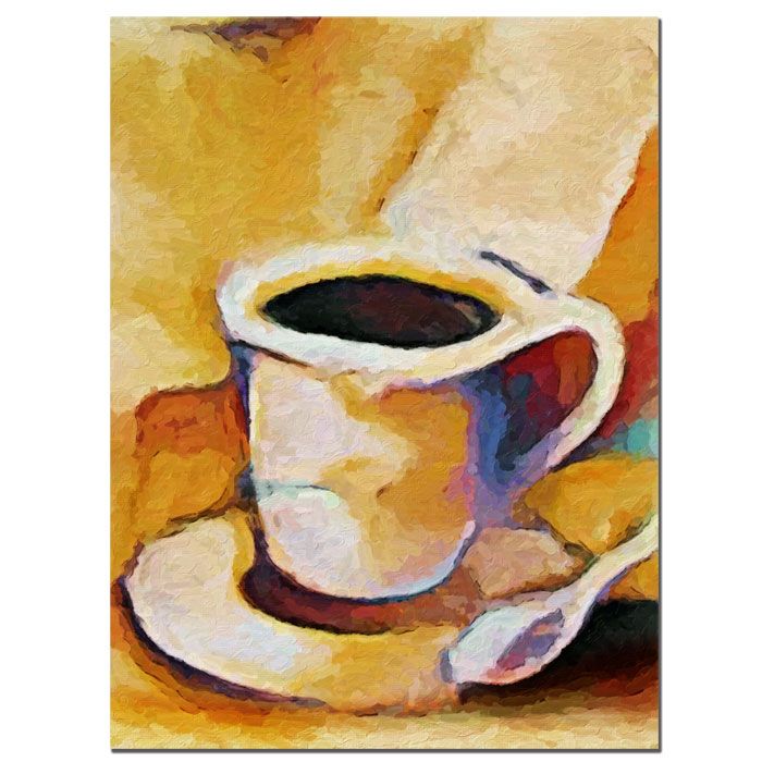 Trademark Global Adam Kadmos 'Coffee' 18" x 24" Canvas Art