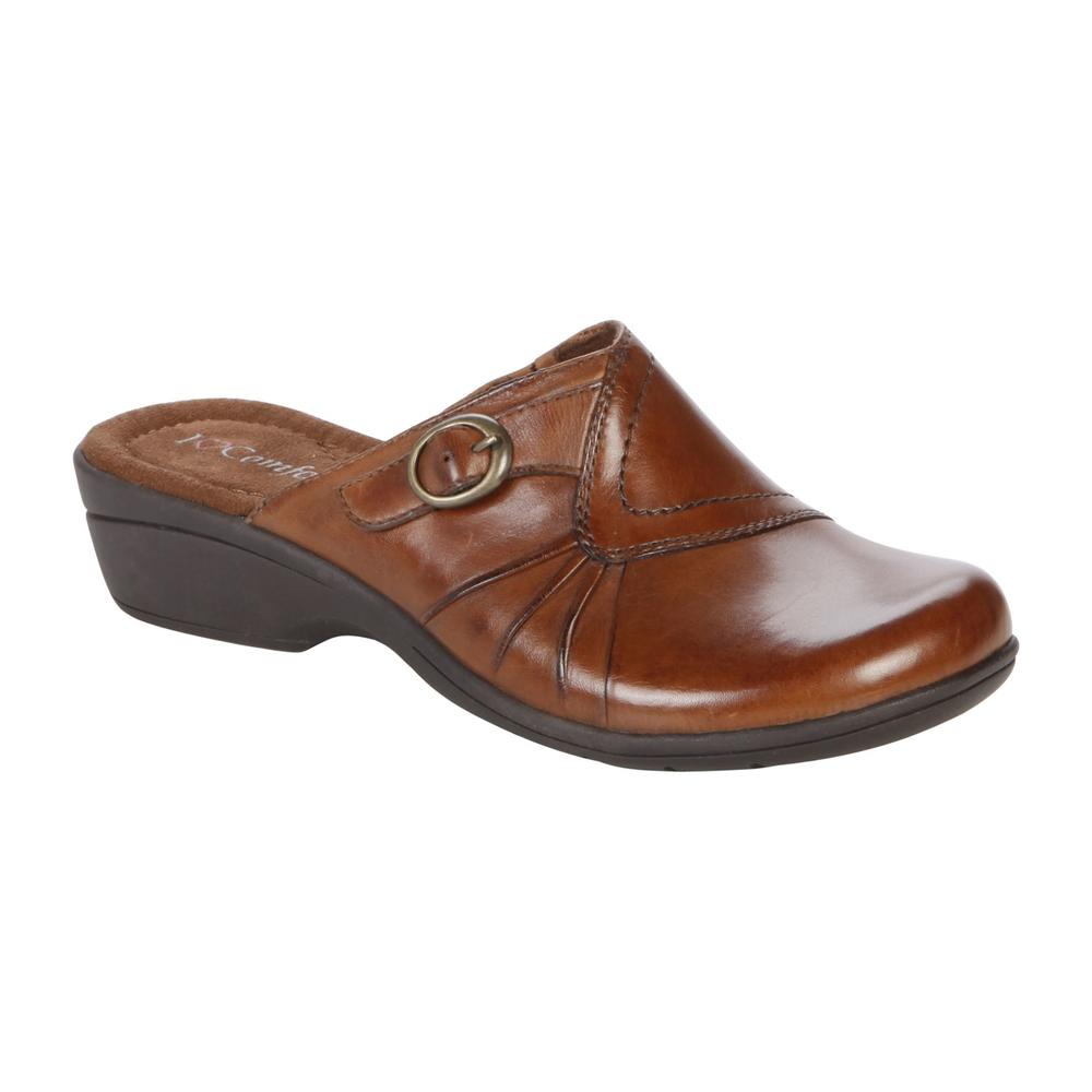 I Love Comfort Womens Leather Clog Shannon - Brown