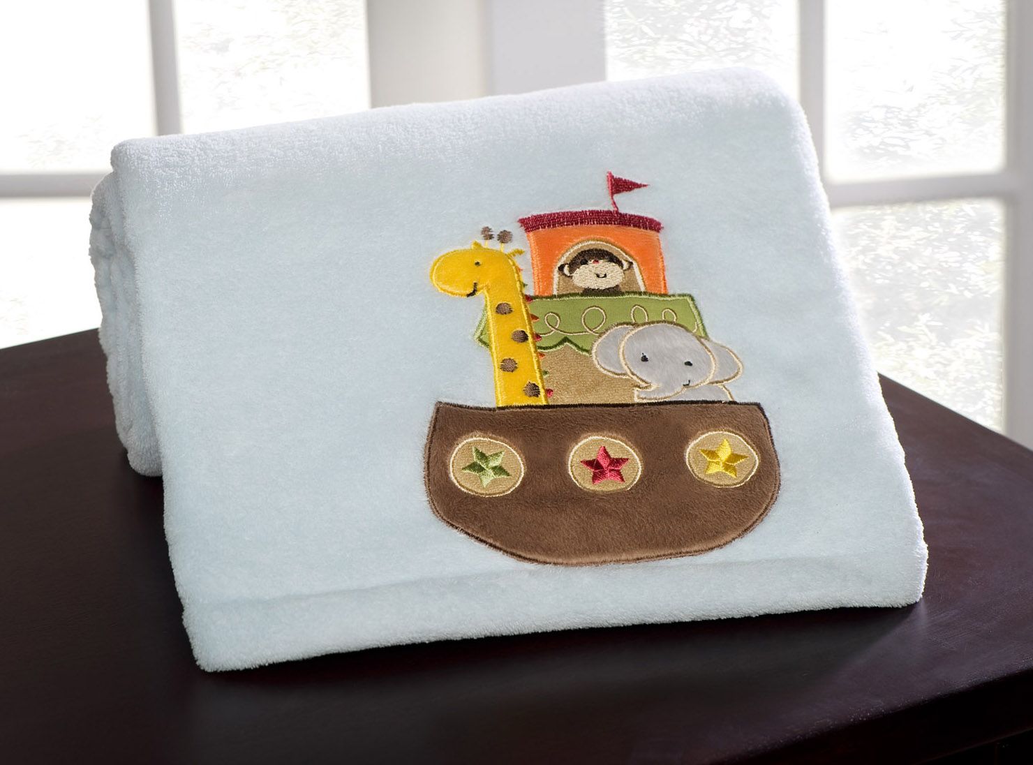 Kidsline Baby Embroidered Blanket Boa-Ark