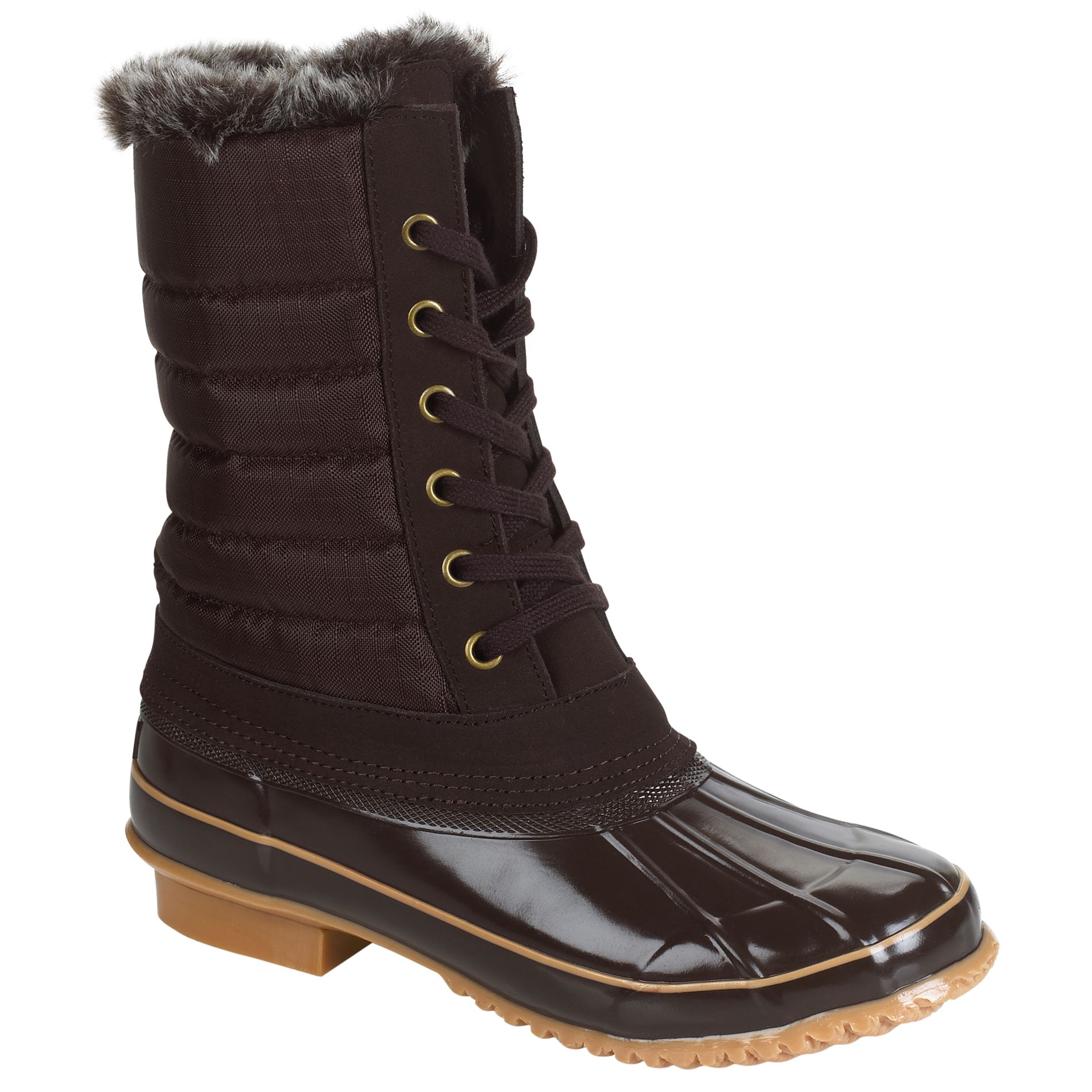 Khombu Women's Boston Bean Winter Boot Brown