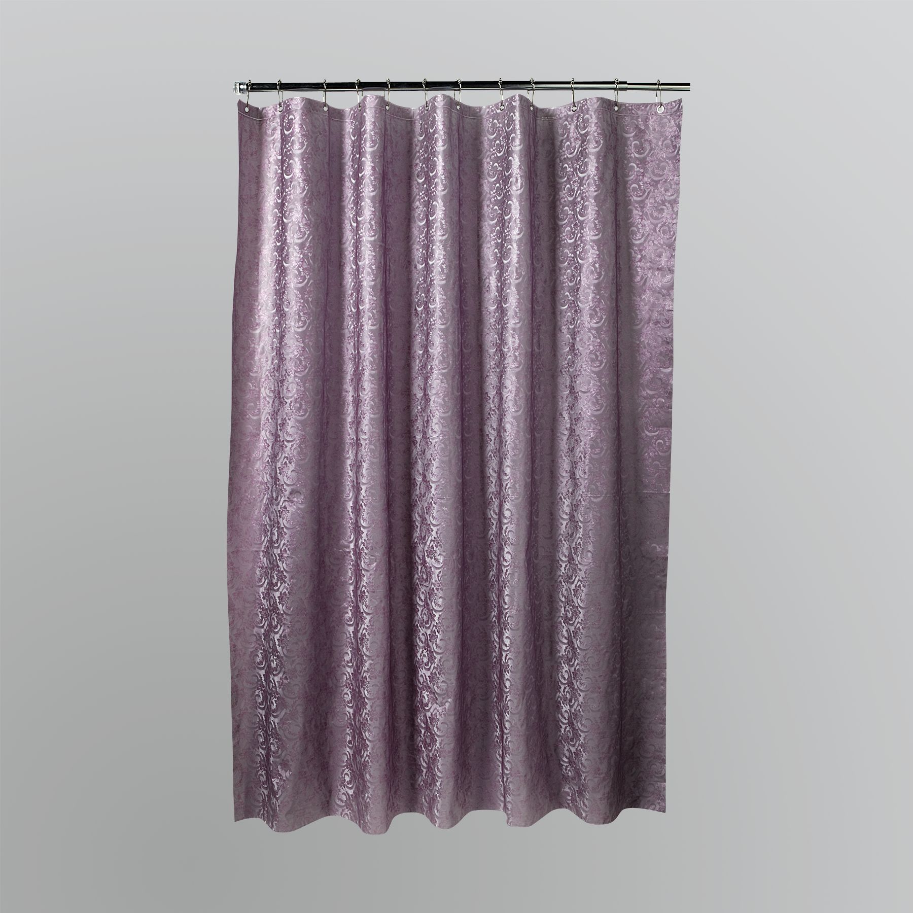 H20 Metallic Embossed Lace Shower Curtain