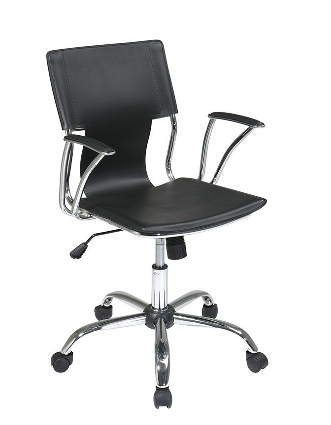 Avenue Six Dorado Desk Chair, Black