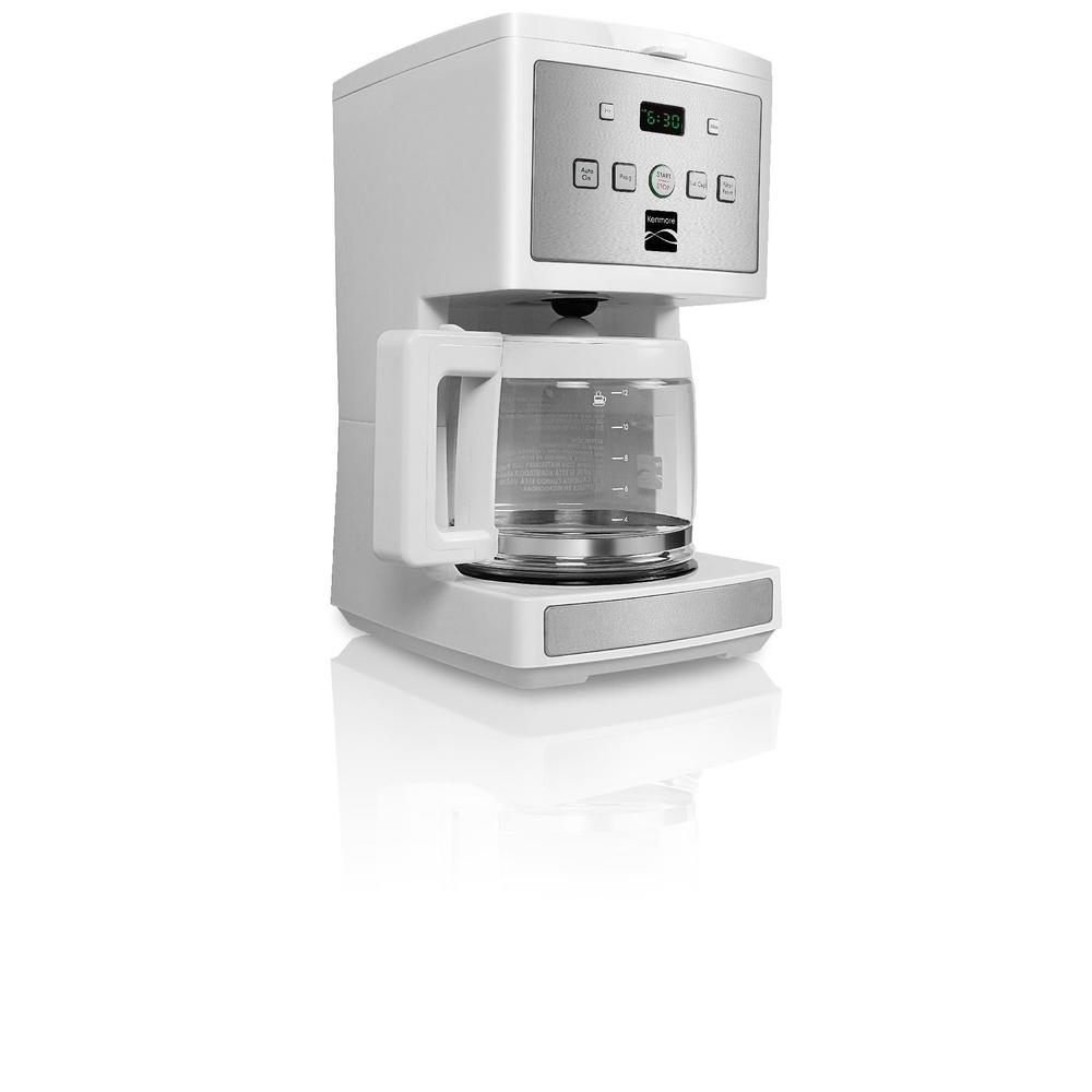 Kenmore 4803 12-Cup Programmable Coffee Maker, White