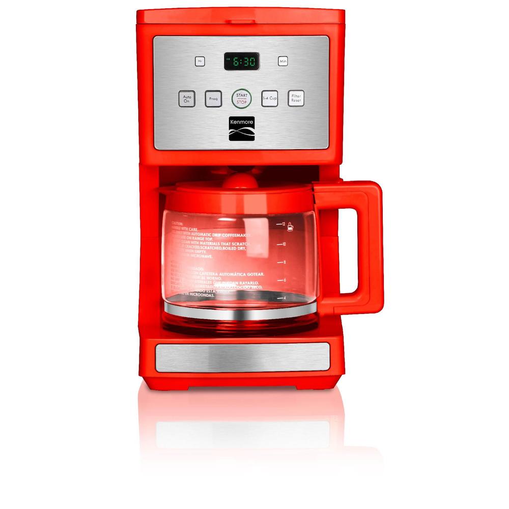 Kenmore 4603 12-Cup Programmable Coffee Maker, Red