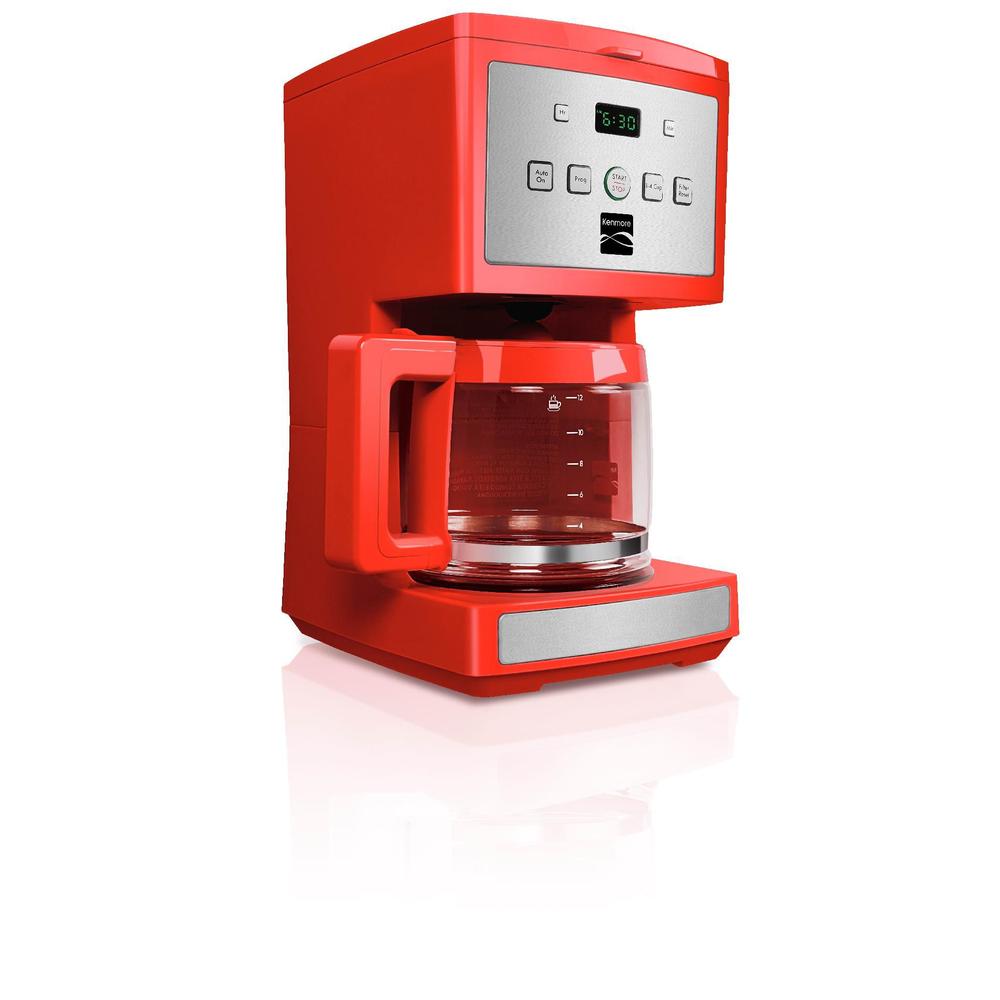 Kenmore 4603 12-Cup Programmable Coffee Maker, Red