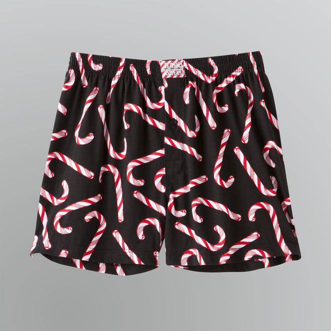 Joe Boxer Men's Novelty Candy Cane Boxers