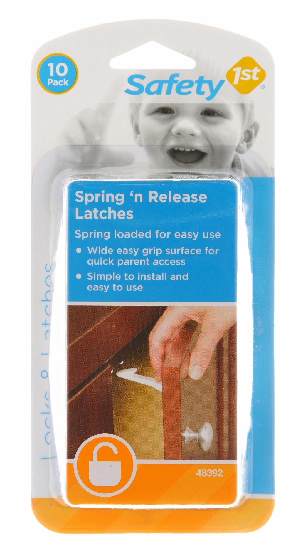 Safety 1st Spring 'n Release Latches 10-Pack Safety 1st Spring 'n Release Latches 10-Pack