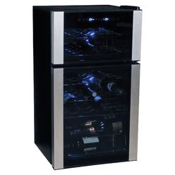 Koolatron WC29 Elite Series 29 Bottle Dual Zone Cooler, Compressor Fridge, Freestanding Wine Cellar for Home Bar, Kitchen, Apart