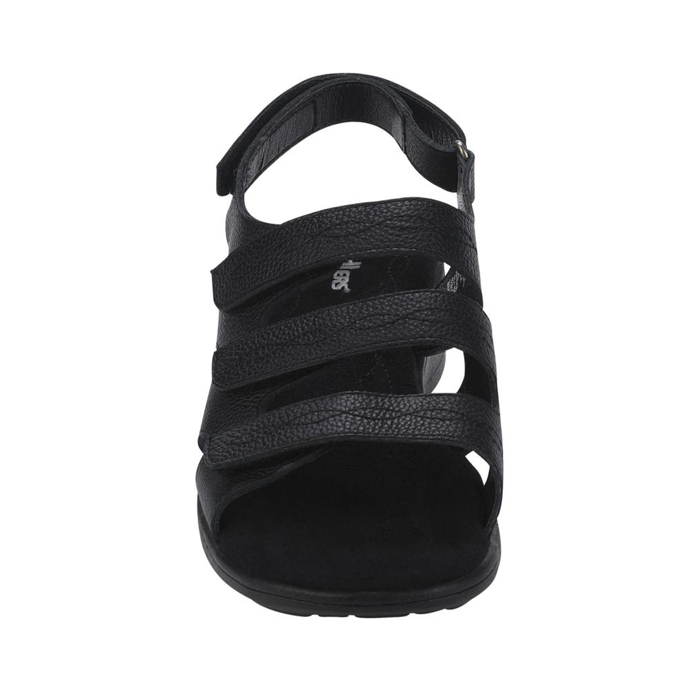 Cobbie Cuddlers Women's Beatrice Velcro Slingback Sandal Wide Width - Black