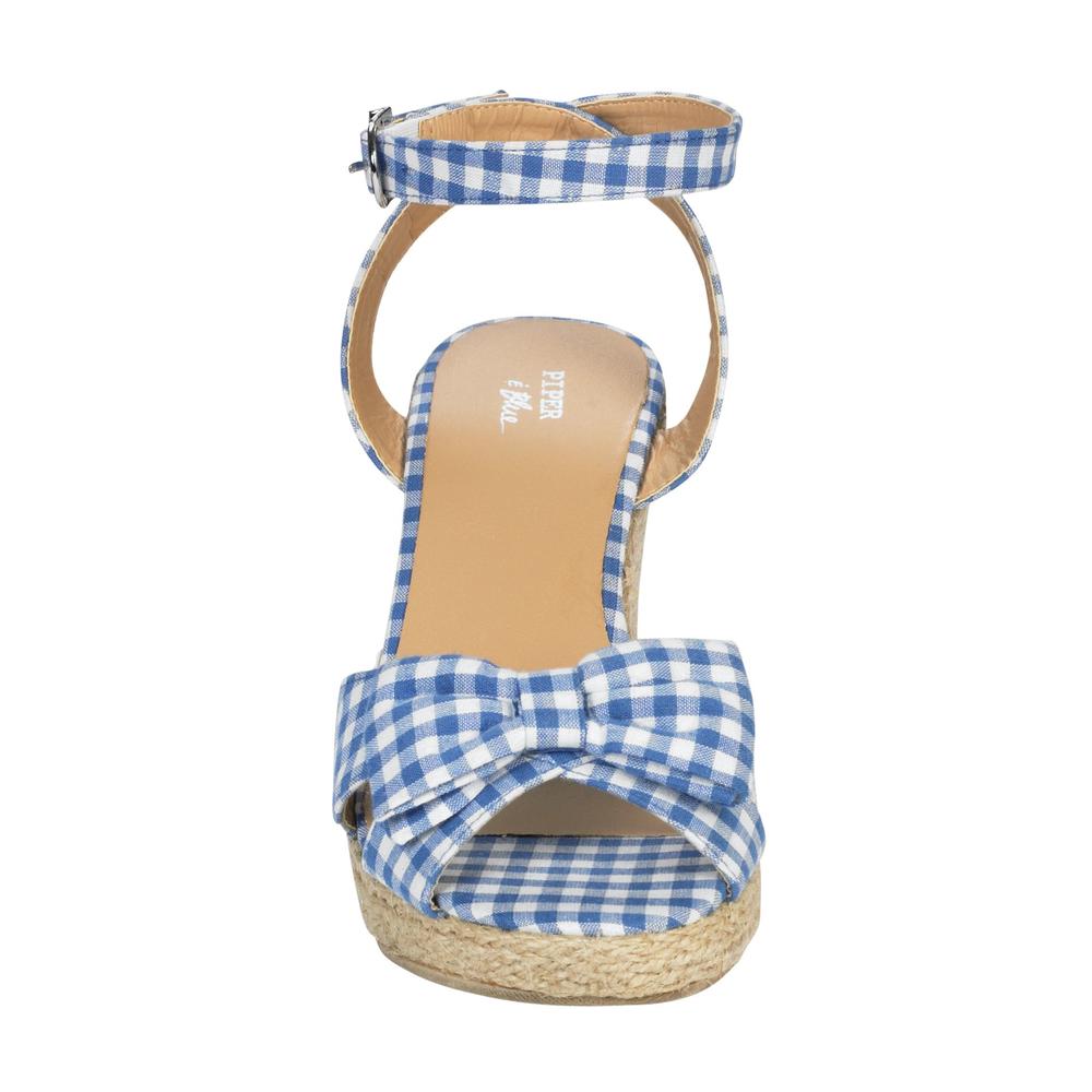 Piper & Blue Women's Heidia Platform Wedge Sandal &ndash; Blue