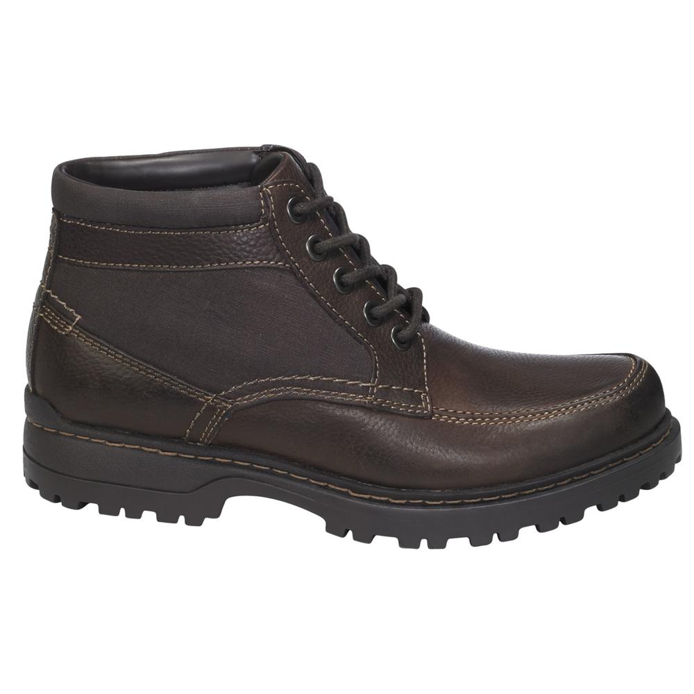 Thom McAn Men's Nielsen Leather Lace-Up Boot - Brown