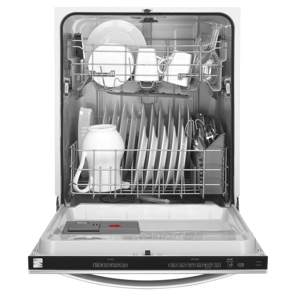 Kenmore 13283 24" Built-In Dishwasher w/ TurboZone&#8482;  -  Stainless Steel
