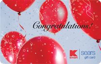 K-mart Congratulations Balloons Gift Card