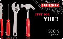 Sears Craftsman Tools for You Gift Card