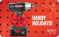 Sears Craftsman Handy Holidays Gift Card