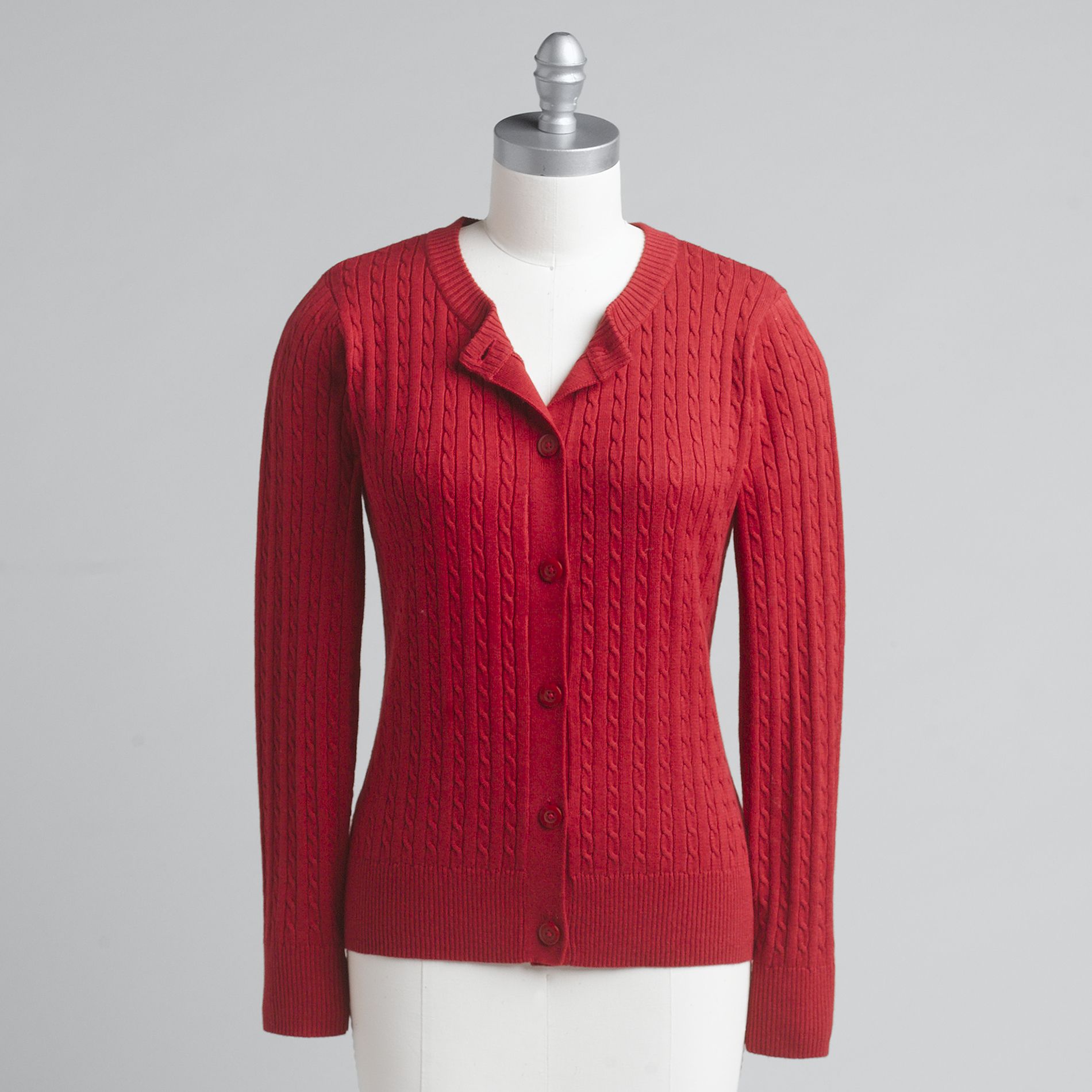 Laura Scott Women's Cable Cardigan Sweater