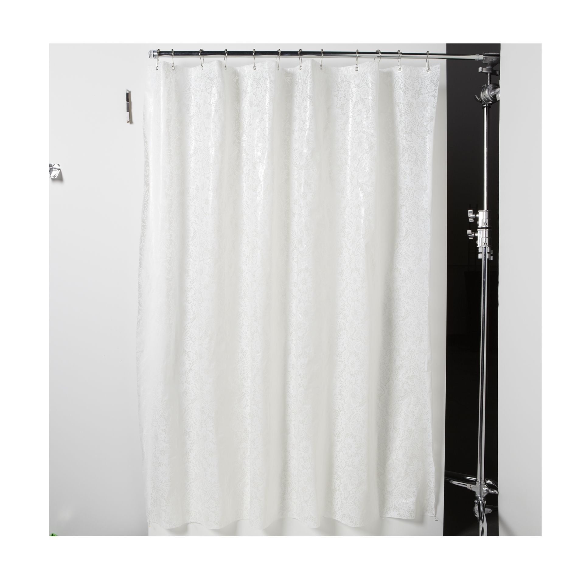 H20 Printed Lace Shower Curtain