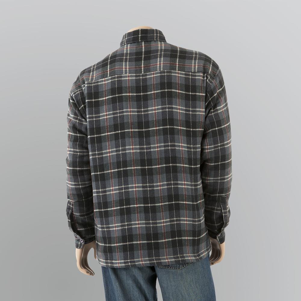 Craftsman Men's Sherpa-Lined Flannel Shirt Jacket
