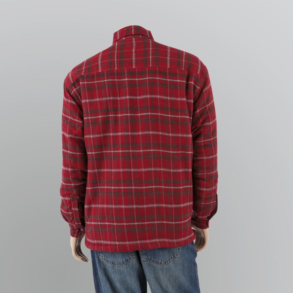 Craftsman Men's Sherpa-Lined Flannel Shirt Jacket