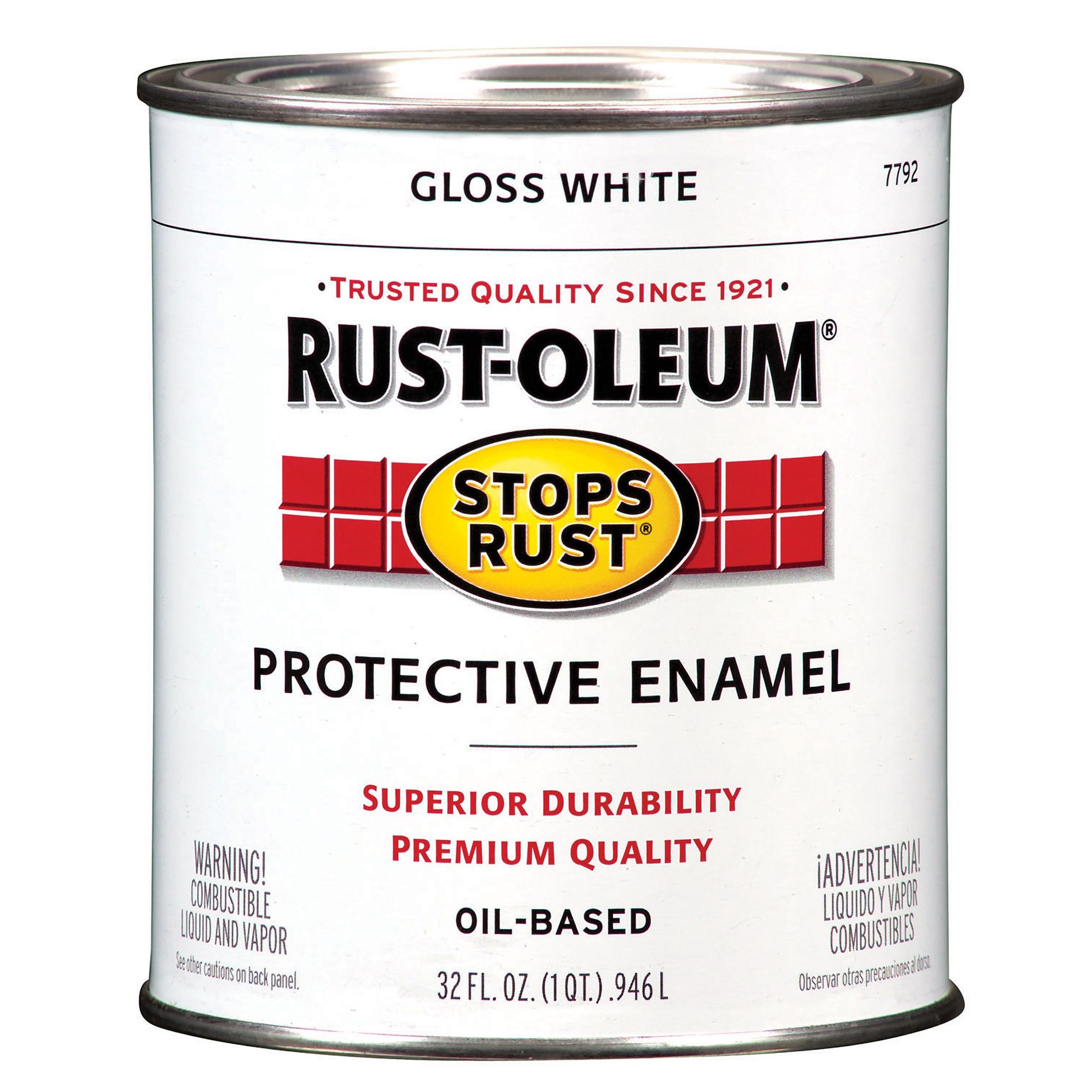Rust-Oleum Stops Rust Quart Gloss White - 7792-504