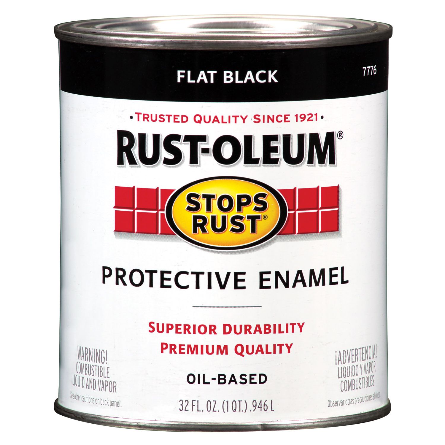 Rust-Oleum Enamel Flat Black - 7776502