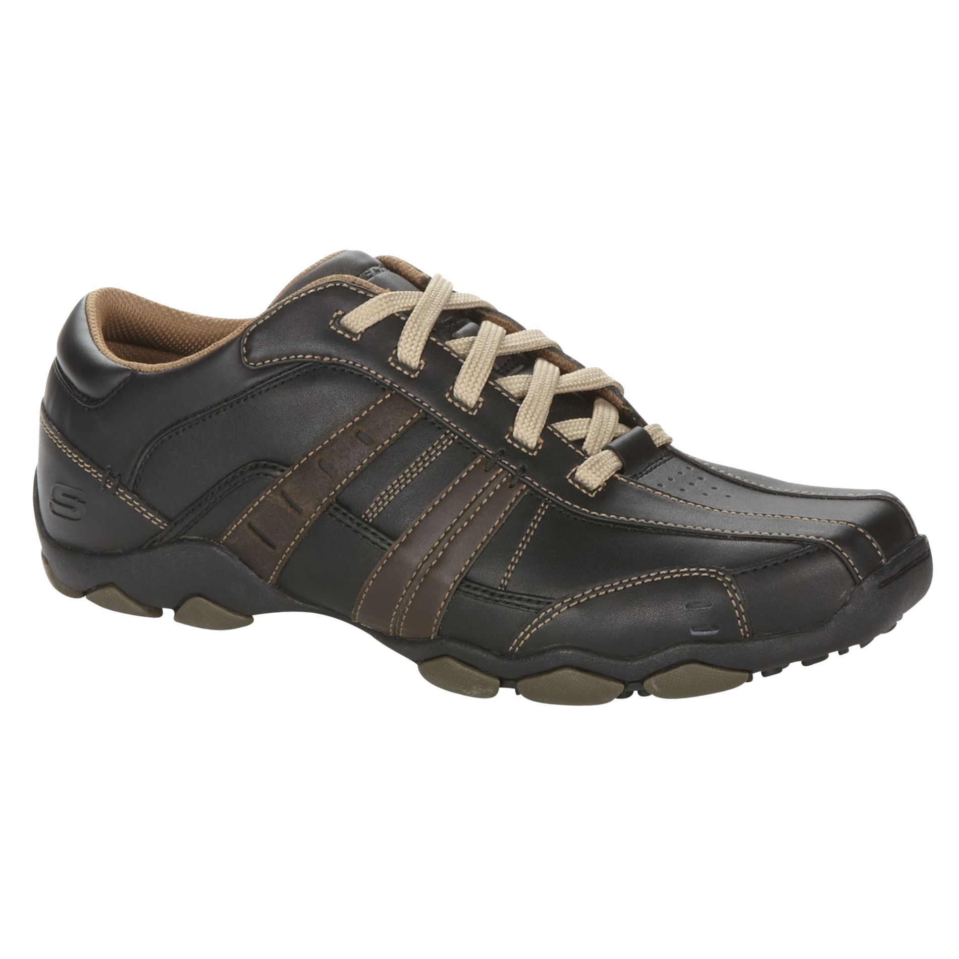Skechers Men's Vassell Casual Shoe- Black/Brown