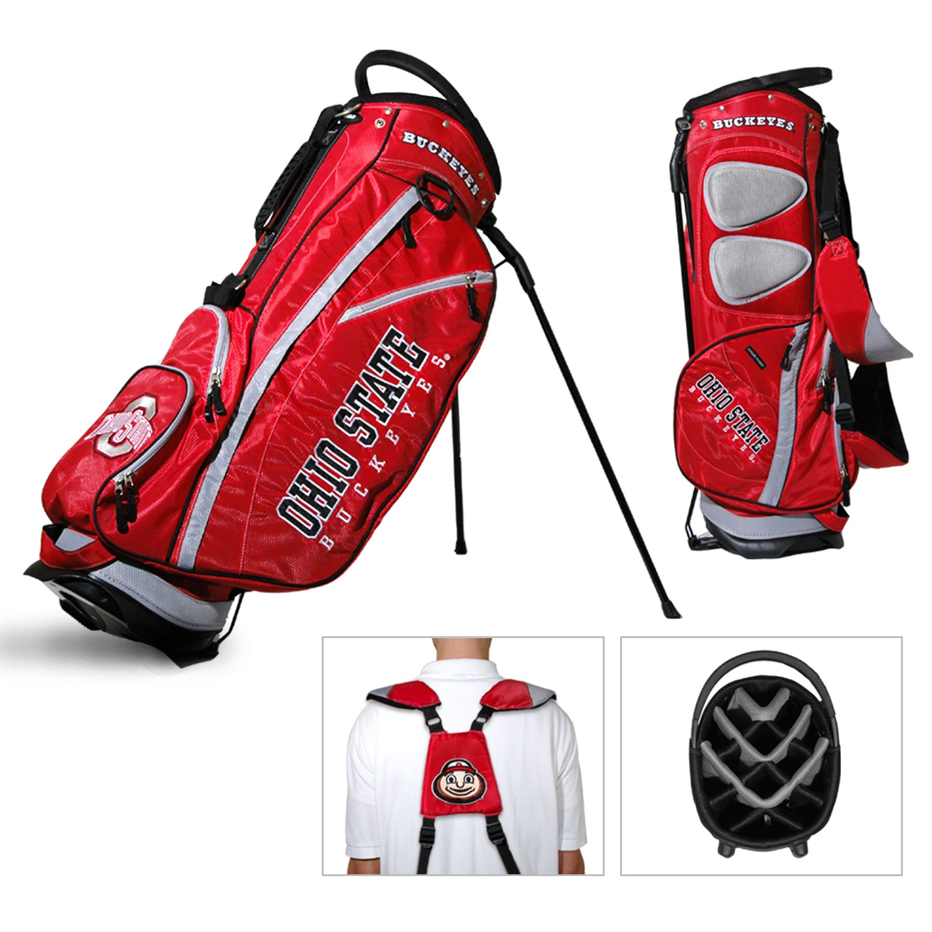 Team Golf Ohio State Buckeyes NCAA Fairway Stand Golf Bag